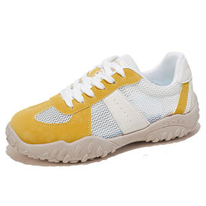 Nuevo estilo de zapatillas deportivas casuales para mujer, ligeras, con cordones, de malla, que aumentan la altura. - Product Image 6