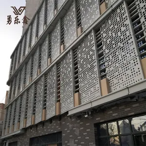 Cut Custom Aluminum Partition Perforated Metal Mesh Board For Exterior Wall Fence Modern Decoration