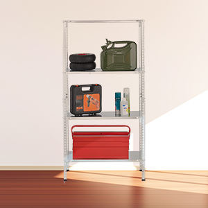 Étagère <span class=keywords><strong>d</strong></span>'<span class=keywords><strong>angle</strong></span> en métal à 5 niveaux légère, <span class=keywords><strong>palette</strong></span> empilable pour la maison, balcon, chambre, cuisine, salle de bain, étagère en acier protégée contre la corrosion - Product Image 5