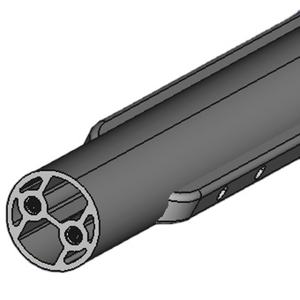 Tubes ronds en <span class=keywords><strong>Aluminium</strong></span> extrusion anodisé par 39mm, avec trous <span class=keywords><strong>pour</strong></span> la vis - Product Image 6