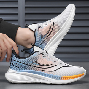 <b>Men</b> Summer Mesh Running Shoes Lightweight <b>Breathable</b> Rubber Outsole EVA Midsole Casual Sport <b>Trainers</b> - Product Image 3