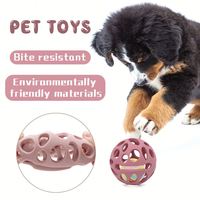 Balle à hochet interactive écologique personnalisée Jouet à mâcher en silicone pour chien