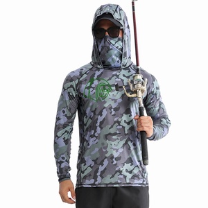 Camiseta de Pesca UV de Seda Fría Ultrafina, Protección Solar de Doble Uso para Viento Frío en Montaña y <span class=keywords><strong>Valle</strong></span>, para Pesca con Señuelos en Lago al Amanecer y en Balsa - Product Image 3