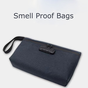 Bolsa Desodorante de Poliéster Personalizada con Cierre de Cordón, Aislamiento de Olores, Bolsa de Almacenamiento de Carbón para Accesorios de Fumar - Product Image 1