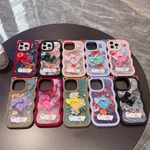 Custodia per telefono in TPU <span class=keywords><strong>con</strong></span> cuore e fiocco di lusso per <span class=keywords><strong>iPhone</strong></span> 17 16 15 14 <span class=keywords><strong>13</strong></span> 12 e Infinix Note 50 Hot 40i 60i - Product Image 1