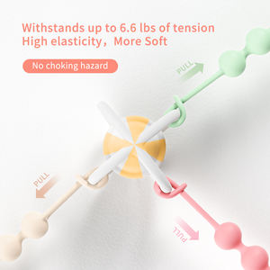 <span class=keywords><strong>Livraison</strong></span> <span class=keywords><strong>rapide</strong></span> Silicone de qualité alimentaire matériel sucette Anti-chute chaîne Clip bébé dentition jouet sans BPA - Product Image 6