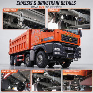 รถบรรทุก<span class=keywords><strong>มือ</strong></span><span class=keywords><strong>สอง</strong></span> SITRAK G7S 8x4 480 แรงม้า ถึง 560 แรงม้า ตัวเลือกสต็อกสำหรับผู้ซื้อทั่วโลก รถบรรทุก SITRAK <span class=keywords><strong>8</strong></span>*4 - Product Image 3