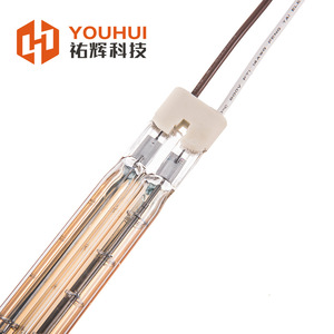Lámpara de Calentamiento Infrarroja Halógena de Onda Corta de Doble Tubo Youhui 11x23mm para Precalentamiento de Imprentas - Product Image 3