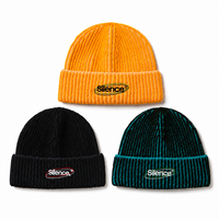 Gorro de Punto Acanalado Bordado de Lujo, Diseño de Moda, Cálido para Invierno, Unisex