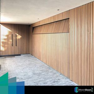 <span class=keywords><strong>Porte</strong></span> <span class=keywords><strong>de</strong></span> <span class=keywords><strong>garage</strong></span> sectionnelle moderne ATMOS en aluminium à battant vertical, surface finie pour villa, montage encastré - Product Image 4