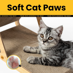 Cat Scratcher Cardboard with Wood Frame, 3-in-1 Vertical & Horizontal Scratching <b>Pad</b>, Reversible Cat <b>Scratch</b> Board, Durable - Product Image 4