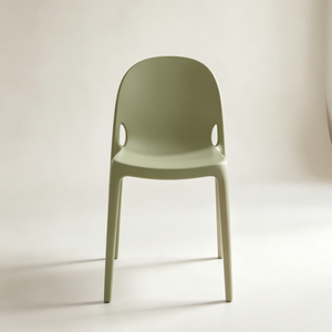 Chaise de salle à manger en plastique moulé intégré de style nordique, empilable, avec dossier minimaliste, pour <span class=keywords><strong>la</strong></span> maison, le café, le restaurant - Product Image 3