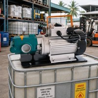 Pompe à engrenages en fonte WCB 200, 200 LPM, 0,3 Mpa, 2 KW, pompe de transfert de diesel à engrenages en acier au carbone, 2800 tr/min avec moteur
