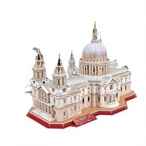 Puzzle 3D <span class=keywords><strong>d</strong></span>'architecture mondiale, cadeau éducatif, artisanat fait main, <span class=keywords><strong>jeu</strong></span> de puzzle en papier, moins de 50 pièces, pour les 14 ans et plus - Product Image 3