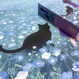 The Shadow Of The <b>Cat</b> 1000 Piece <b>Jigsaw</b> <b>Puzzle</b> Adult Brain Boosting Flat <b>Puzzle</b> Square Corners Unisex 14 Years Up - Product Image 3