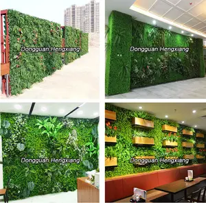 Fondo decorativo para pared, mural de plantas vegetales artificiales, Tropical, Verde
