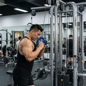 VIGFIT Tools - <span class=keywords><strong>Barra</strong></span> de tracción para tríceps <span class=keywords><strong>con</strong></span> mango de aluminio, agarre en D para máquina de cable, accesorio para ejercicios de LAT Pulldown - Product Image 4