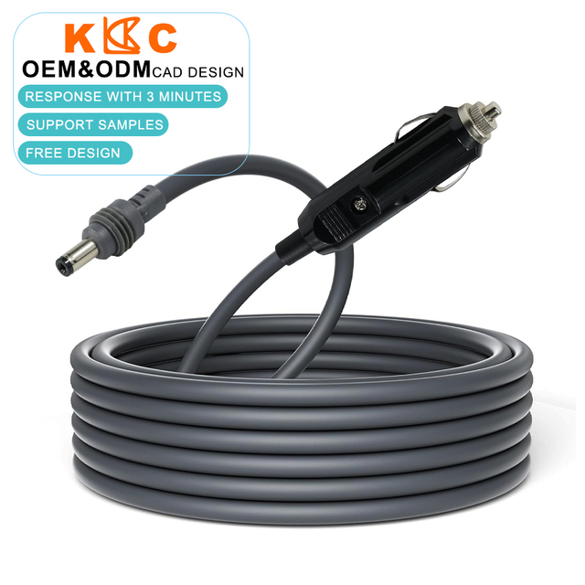 Car Power Adapter Cable, Cigarette Lighter to DC Connector, for Satellite Equipment