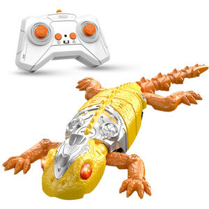 Cadeaux de farce pour enfants Lézard rampant mural intelligent Vente en gros Télécommande Bionique Robot rampant mural Gecko Jouet avec yeux LED - Product Image 1