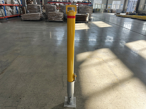 Tiang Penanda Jalan, <span class=keywords><strong>Bollard</strong></span> Parkir Luar Ruangan, <span class=keywords><strong>Bollard</strong></span> Logam Baja Dapat Dikunci dengan Kunci, Dapat Dilepas, <span class=keywords><strong>Bollard</strong></span> Tanam di Tanah dengan Selubung Bor Inti - Product Image 5