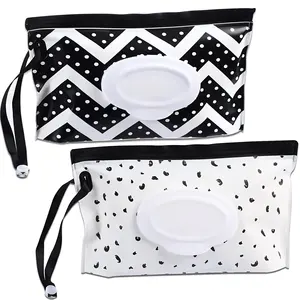 Custom Personal Travel Clutch Dispenser Pouch Holder Reusable Empty Diaper Wipes Holder Baby Wet Wipes Packaging Bag