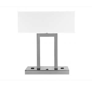 โคมไฟตั้งโต๊ะ LED ขนาดใหญ่ สไตล์อินดัสเทรียล พร้อมไฟหรี่แสงได้ พอร์ต USB สำหรับสำนักงาน ไฟอ่านหนังสือ ใช้ไฟ AC ชาร์จไร้สายได้ - Product Image 3