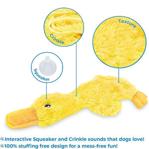 Wholesale Dog Toy Duck Pet Interactive Movement Toys Cute No Stuffing Duck with Soft <strong>Squeaker</strong> - Product Image 5