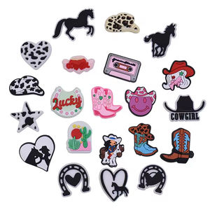 Abalorios creativos para zuecos y <span class=keywords><strong>botas</strong></span>, estilo vaquero country western, con diseño de herradura, para decoración DIY, regalos infantiles para fiestas - Product Image 4