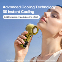 Nouveau mini climatiseur portable, mini ventilateur portatif à grande vitesse à vent 100, ventilateur de turbine extérieur USB 3000 MAh