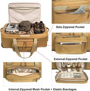 Bolsa de equipaje grande portátil personalizada de fábrica con <span class=keywords><strong>ruedas</strong></span>, Maleta de viaje, bolsa de lona de 120L para hombres y mujeres - Product Image 5