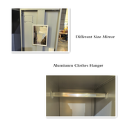 Armoire moderne en acier à 6 portes pour chambre à coucher, bureau, atelier, maison, école, hôtel avec solution de rangement inclinable réglable