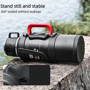 Botella de Agua Deportiva Aislada al Vacío de Acero Inoxidable 316 de 3200 ml para Viajes al Aire Libre, con Asa y Tapa, 24 Horas de Aislamiento Térmico, a Prueba de Derrames - Product Image 3