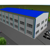 Edificio Modular Multifuncional de Estructura de Acero, Parque Industrial, Oficina con Estructura de Acero, Almacén, Taller, Proyectos con Certificación CE