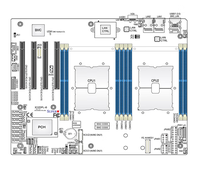MBD-X12DPL-I6 /X13DEI-B Motherboard Server soket ganda dengan Chipset C621A