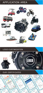 Nuevo Motor BLDC PMSM de 72V-84V 12000W 68N.M 10000RPM 60H IP67 para Bicicleta Eléctrica, <span class=keywords><strong>Go</strong></span>-Kart, Motocicleta Eléctrica, Kits de Piezas para Montacargas - Product Image 6