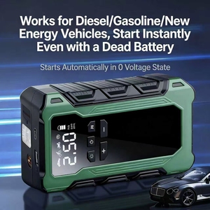 Démarreur <span class=keywords><strong>de</strong></span> voiture 1800A Peak 39800mAh 12V avec compresseur d'air 150PSI et jauge numérique pour SUV et camion - Product Image 3