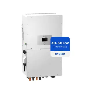 Deye Inverter tegangan tinggi 10KW, Regulator tegangan tiga fase 30kW baterai Lithium 48V 200ah