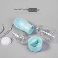 Bouteille d'eau multifonctionnelle modulaire en plastique PET de qualité alimentaire sans BPA, anti-fuite à un bouton, pour chien et chat, avec gamelles de voyage 3-en-1