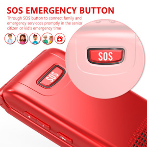 Usine de haute qualité débloqué Dual <span class=keywords><strong>SIM</strong></span> ,1.77 + 2.4 ''double affichage 4G téléphone mobile avec gros bouton SOS téléphone senior - Product Image 4
