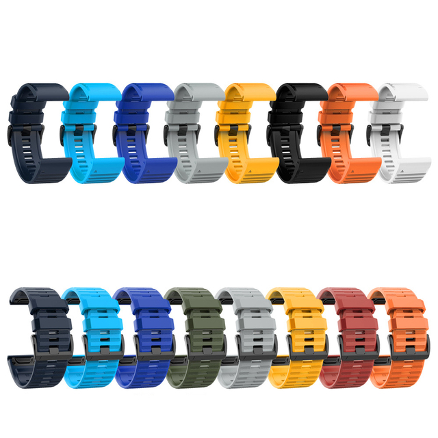 Universal Silicone Strap for Garmin Fenix Series 7 6 Pro 5 Plus 20mm 22 mm 26mm Quick Fit Silicone Sport Smart Watch Bands Strap