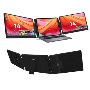 Custom Logo 14 Inch Laptop Screen Extender Portable Triple <b>Monitor</b> for Business Buyers and Bulk Orders - Product Image 1