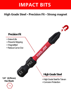 Fournisseur <span class=keywords><strong>de</strong></span> embouts <span class=keywords><strong>de</strong></span> tournevis à marque privée, 15 pièces, 50 mm, OEM/ODM, embout <span class=keywords><strong>de</strong></span> tournevis à percussion à couple élevé, S2 Tooljoy - Product Image 6
