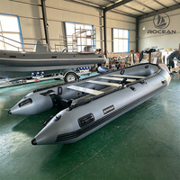 Bateau pneumatique de pêche renforcé et robuste DDP 4,2 m 4,8 m 5 m pour la pêche et les opérations de sauvetage