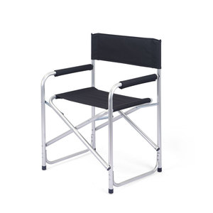 Chaise de Réalisateur Pliante d'Extérieur 55x55x87cm Noire, Chaise Portable pour Jardin et Pêche - Product Image 5