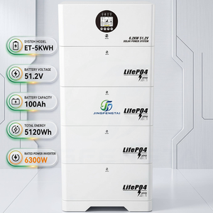 Système solaire tout-en-un empilable de 6,2 kW avec batterie au lithium de 30 <span class=keywords><strong>kWh</strong></span>, onduleur 51,2 V MPPT 100A, hybride pour maison hors réseau - Product Image 1