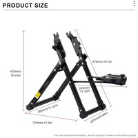 Support de centrage de roue de vélo RIDERACE réglable et pliable pour VTT et vélo de route, en acier au carbone, outil de réparation de cadre de vélo