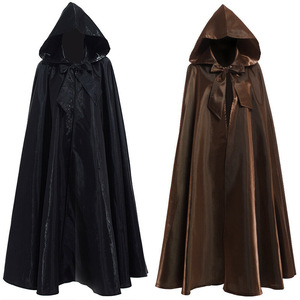 Nuevo <span class=keywords><strong>Disfraz</strong></span> <span class=keywords><strong>de</strong></span> Cosplay para Adultos, Túnica Larga con Capucha, Capa <span class=keywords><strong>Medieval</strong></span> <span class=keywords><strong>de</strong></span> Color Sólido para Brujería, Navidad, Halloween y Fiestas - Product Image 2