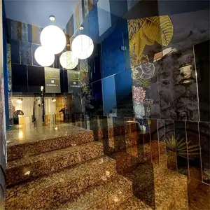 Decorative Antique Mirrors K-2 Gold Antique Mirror Panel Art Decorative Beveled Glass Mirror Mosaic Tile For Living Room Bedroom