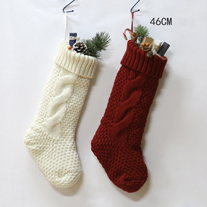 2024 Cozy Chunky Cable Knit Medias de Navidad - Product Image 3