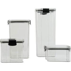 Support OEM <b>Kitchen</b> Use Transparent Plastic Food Storage Containers Set Multifunction Design Custom Logo Available Polygon Shape - Product Image 1